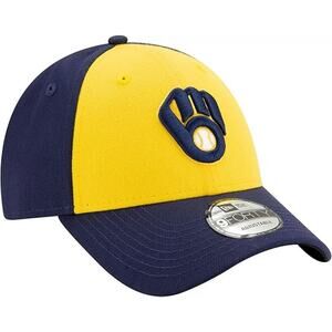 NWT Milwaukee Brewers Yellow 9Forty Adjustable Hat by New Era League Cap